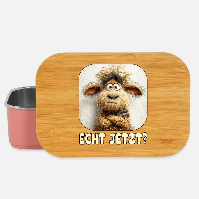 Really? Astonished Wool Monster Sheep - Lunch Box - light pink