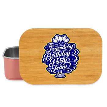 Birthday Party Team Saying - Lunch Box - light pink - Front