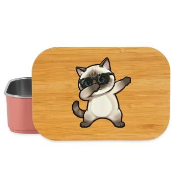 Dabbing Siamkatze - Lunch Box - Hellrosa - Vorne