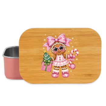 Weihnachten Stylishes Lebkuchen Girlie - Lunch Box - Hellrosa - Vorne
