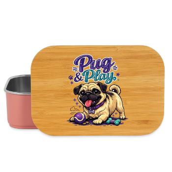 Mops & Spielzeugzeit - Lunch Box - Hellrosa - Vorne