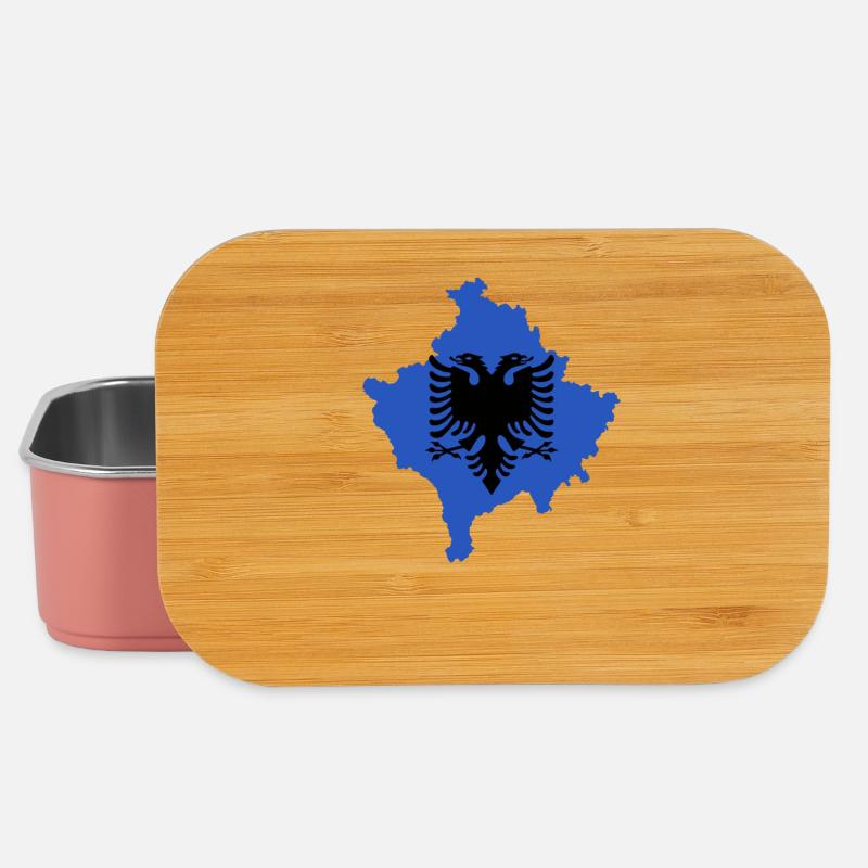 Drapeau du Kosovo « Aigle albanais » - Boîte à goûter - rose clair