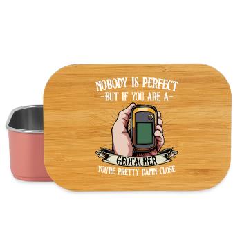 Geocacher Spruch GPS Held - Lunch Box - Hellrosa - Vorne