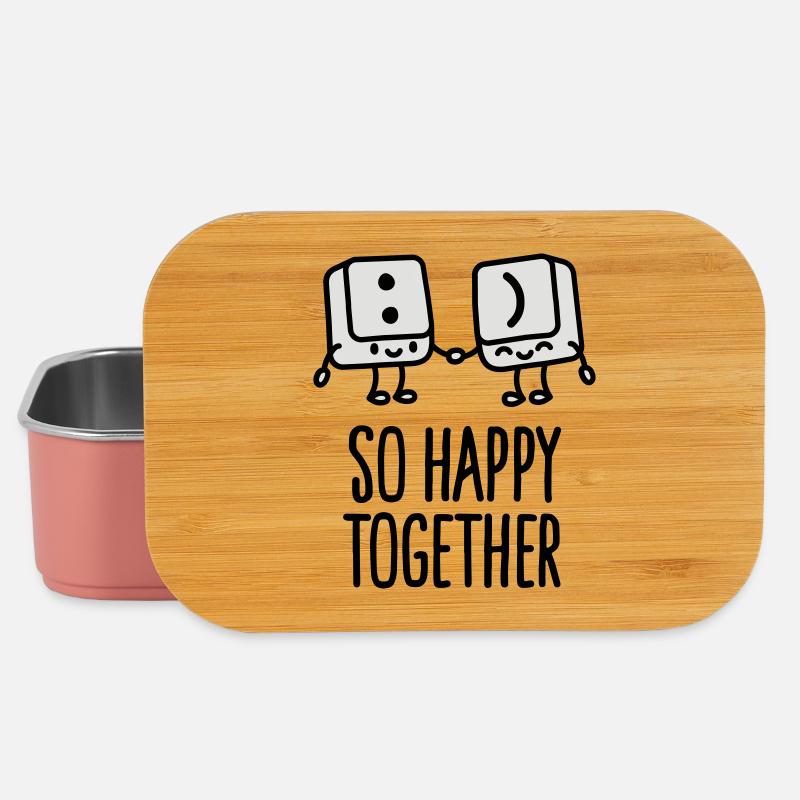 Keyboard keys smile - So happy together - Lunch Box - Hellrosa