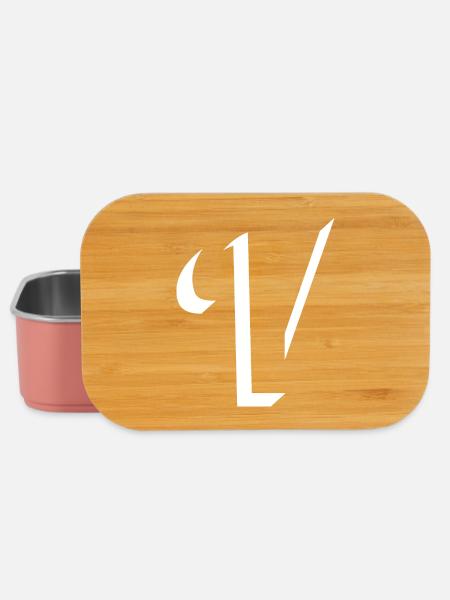 Letter V, Name, der Buchstabe V - Lunch Box - Hellrosa