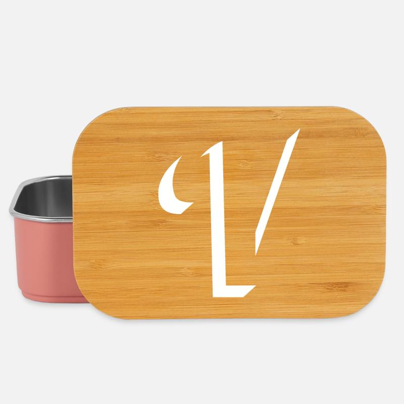 Letter V, Name, der Buchstabe V - Lunch Box - Hellrosa