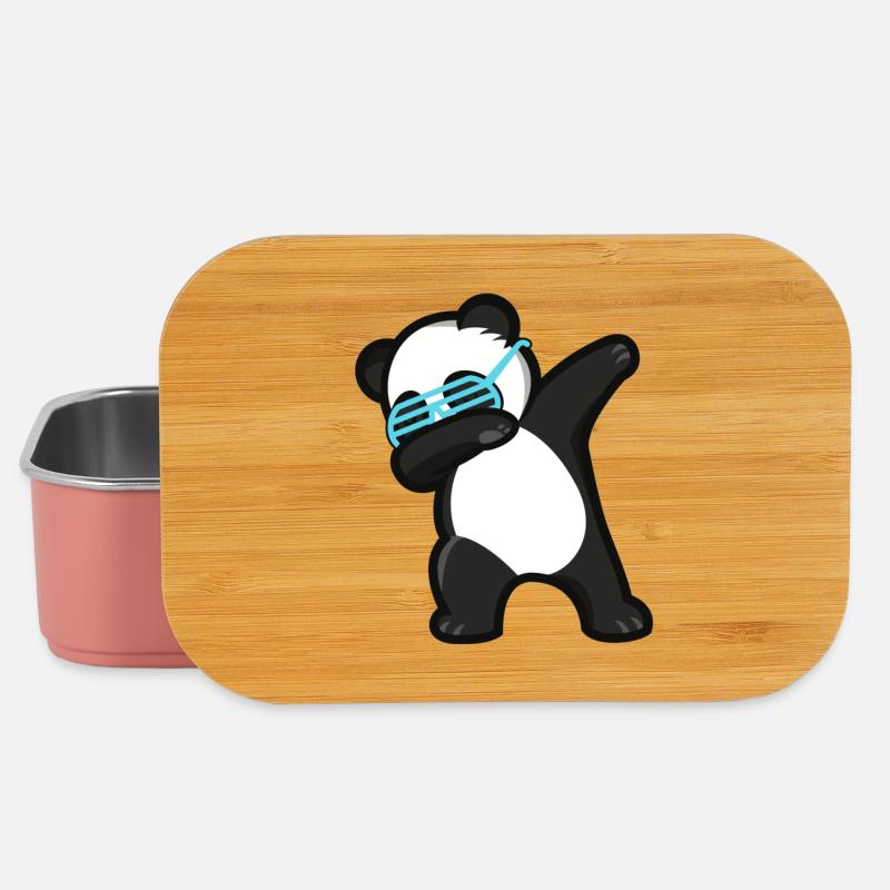 Dabbing Panda Pandabär - Lunch Box - Hellrosa