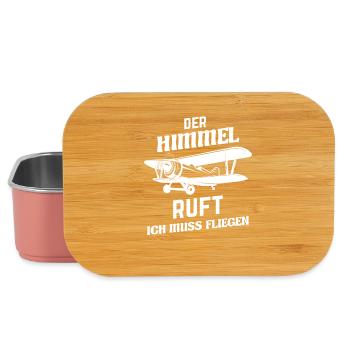 Der Himmel ruft und ich muss fliegen - Lunch Box - Hellrosa - Vorne