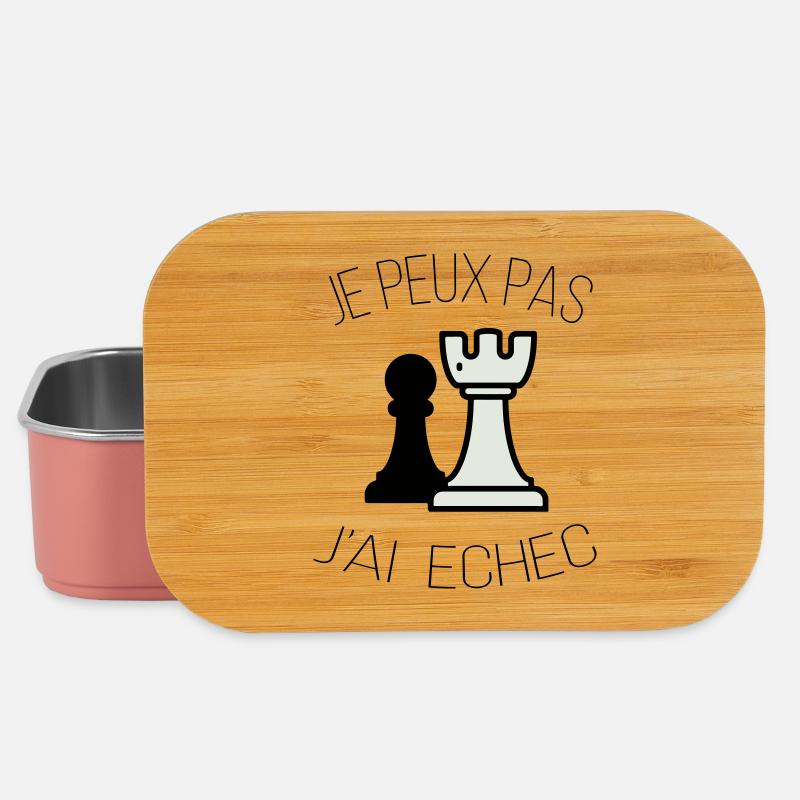 je peux pas j ai echec - Boîte à goûter - rose clair