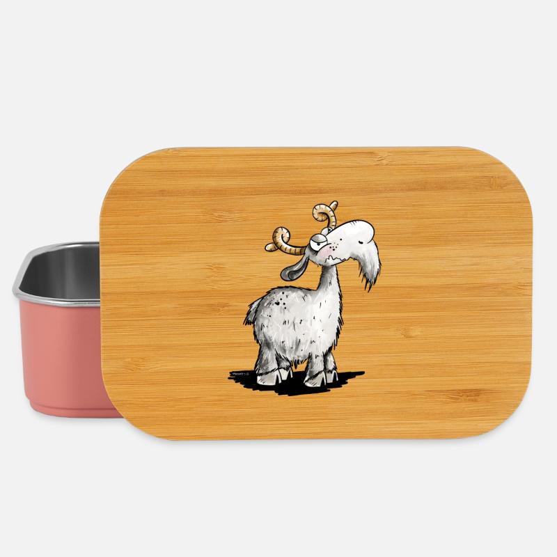 Ziegen Bock I Ziege I Nö Statement - Lunch Box - Hellrosa