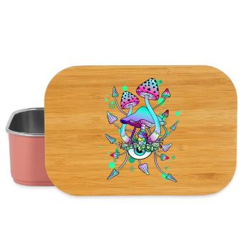 Zauberpilze Neon Psychedelic Shrooms - Lunch Box - Hellrosa - Vorne