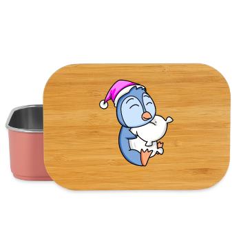 Penguin with pillow - Lunch Box - light pink - Front