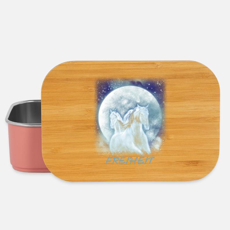 Pferde Mädchen Freiheit - Lunch Box - Hellrosa