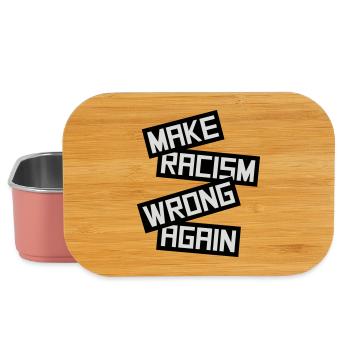 Rendre le racisme répréhensible - Boîte à goûter - rose clair - Devant