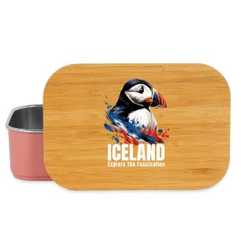 Iceland Puffin Island Papageitaucher - Lunch Box - light pink - Front