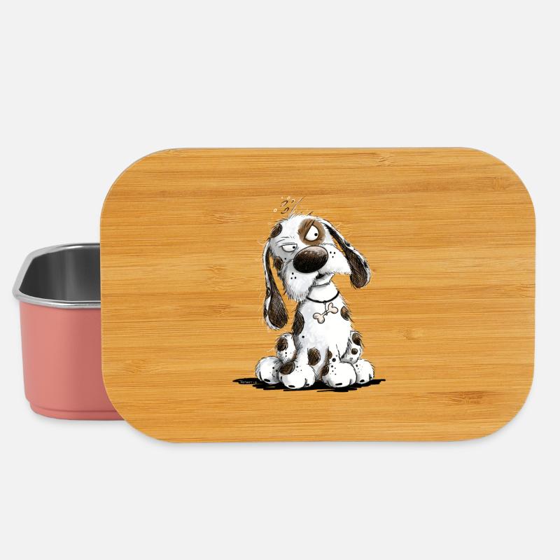 Nö Hund Spruch Statement Mürrisch - Lunch Box - Hellrosa