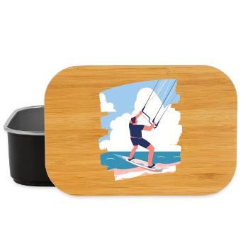 Kitesurfers - Lunch Box - black - Front