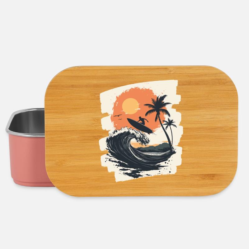 Surfer - Lunch Box - Hellrosa