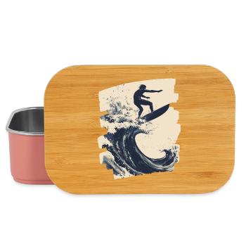 Surfeur Surf Planche de surf Surf - Boîte à goûter - rose clair - Devant
