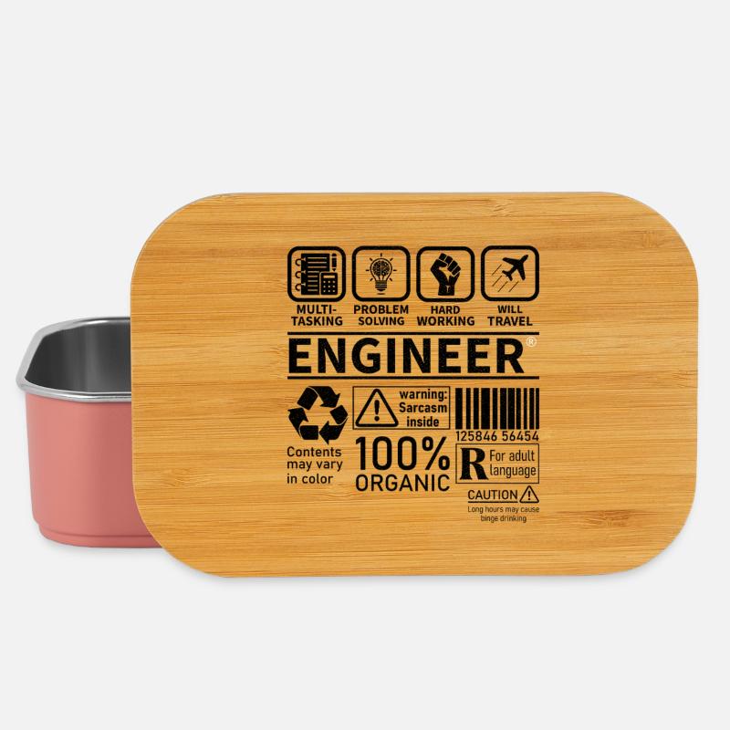 engineer multi tasking problem solving working - Lunch Box - light pink