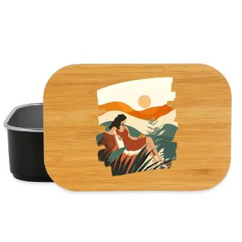Relax Meditation Selfcare Me-Time - Lunch Box - Schwarz - Vorne