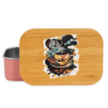 Kaffee Coffee Kaffeeliebhaber - Lunch Box - Hellrosa - Vorne