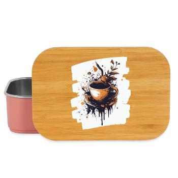 Kaffee Coffee Kaffeeliebhaber - Lunch Box - Hellrosa - Vorne