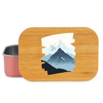 Berge Klettern Kletterer Wandern - Lunch Box - Hellrosa - Vorne