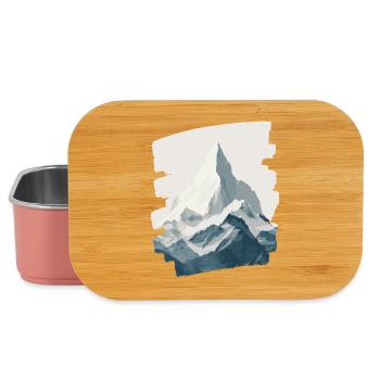 Berge Klettern Kletterer Wandern - Lunch Box - Hellrosa - Vorne