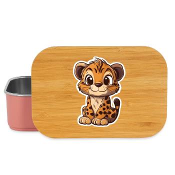 Süsser Tiger – Lustige Geschenkidee für Kinder - Lunch Box - Hellrosa - Vorne
