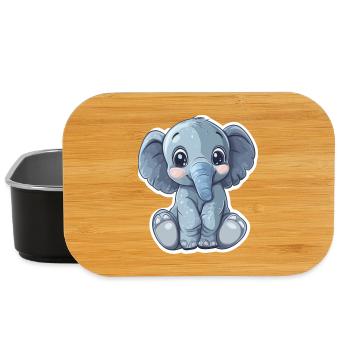 Elephant - Lunch Box - black - Front