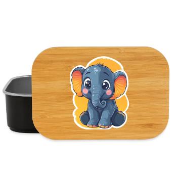 Elephant - Lunch Box - black - Front