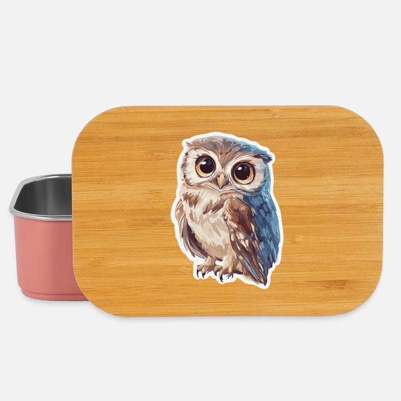 Eule - Lunch Box - Hellrosa