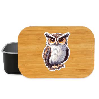 Eule - Lunch Box - Schwarz - Vorne