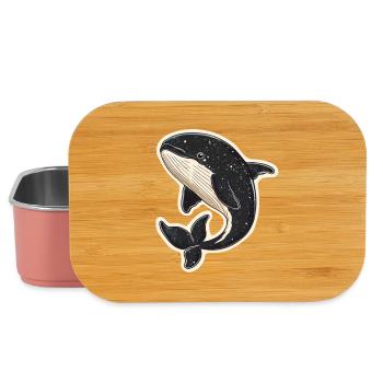 whale - Lunch Box - light pink - Front