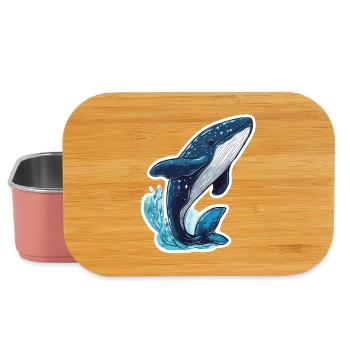 whale - Lunch Box - light pink - Front