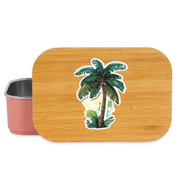 Palm tree - Lunch Box - light pink - Front