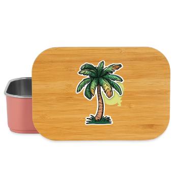 Palm tree - Lunch Box - light pink - Front
