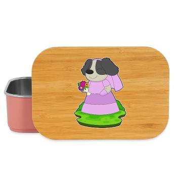dog bride bouquet wedding - Lunch Box - light pink - Front