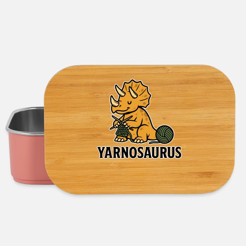 Tricot Yarnosaurus - Boîte à goûter - rose clair