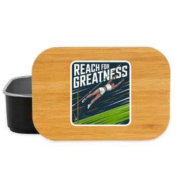 Streben Sie nach Großartigkeit – Sportliches Design - Lunch Box - Schwarz - Vorne
