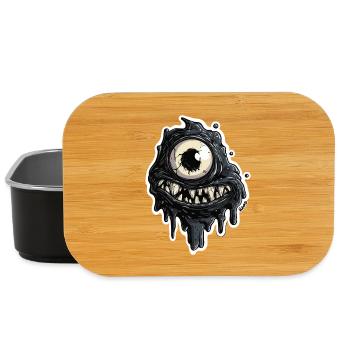 Œil de slime de monstre noir - Boîte à goûter - noir - Devant