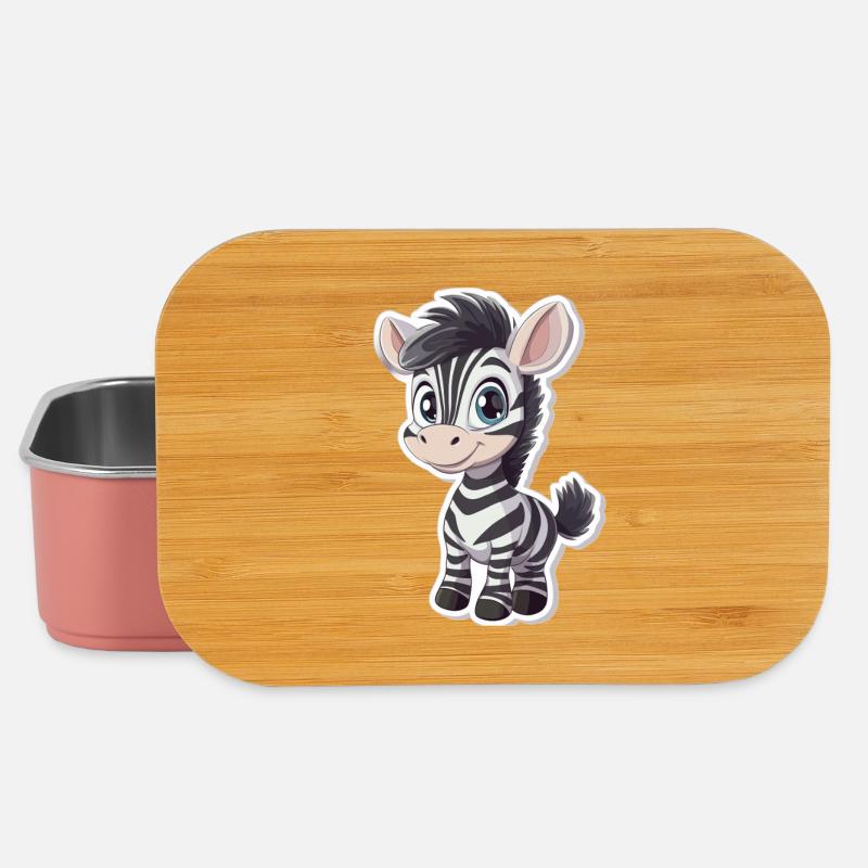 Zebra - Lunch Box - Hellrosa