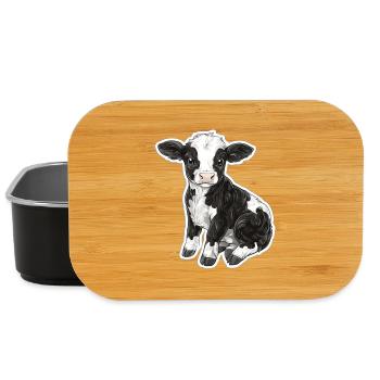 Cow - Lunch Box - black - Front