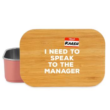 Karen I want to talk to the manager Funny - Lunch Box - light pink - Front