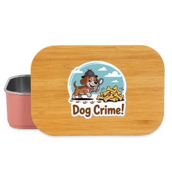 Dog Detective and Bones - Lunch Box - light pink - Front