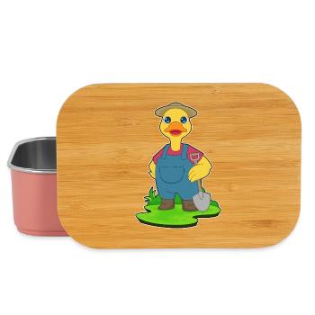 Ente Landwirt Schaufel Bauernhof - Lunch Box - Hellrosa - Vorne