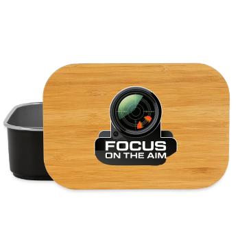 Focus On The Aim Lens Graphic - Lunch Box - black - Front