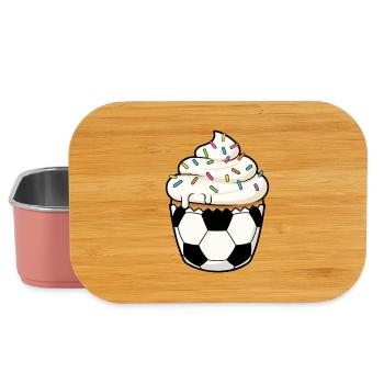 Fußball Kuchen Cartoon Fußball Kunstwerk - Lunch Box - Hellrosa - Vorne