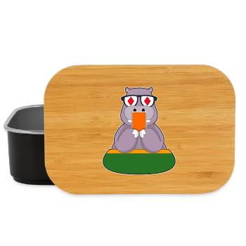 Hippopotamus Poker Jeu de cartes de poker - Boîte à goûter - noir - Devant